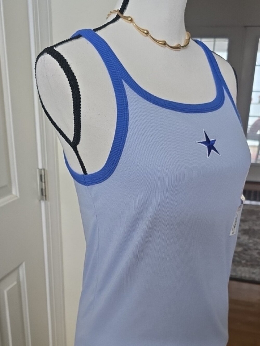 SO BRAND WOMENS JUNIOR WOMEN'S BLUE "STAR" TANK TOP SIZE MEDIUM